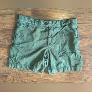 Todd Snyder 7" Cotton-Linen Hudson Shorts Olive Green Classic NWOT Size 38